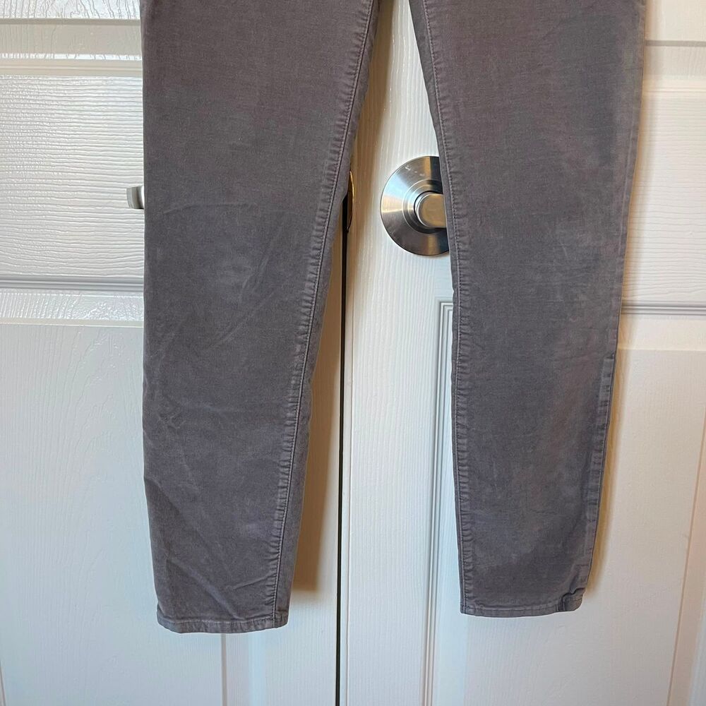 J Crew Jeans Womens 25 Gray Corduroy 9 High Rise Toothpick Stretch Skinny Pants - Picture 5 of 12